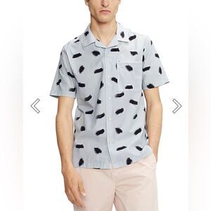 NWT TED BAKER SOURDO SS BRUSH STROKE PRINT SHIRT Size 2XL